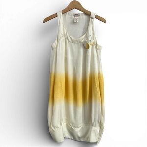 Miss Sixty Yellow and White Gradient Mini Dress
